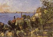 Paul Cezanne La Mer a l'Estaque oil painting on canvas